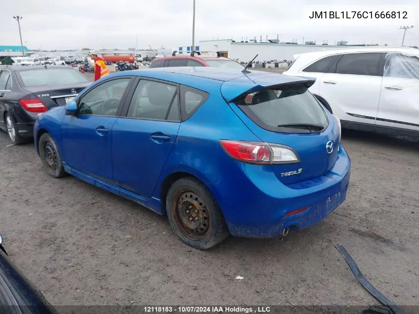 2012 Mazda 3 I VIN: JM1BL1L76C1666812 Lot: 12118183