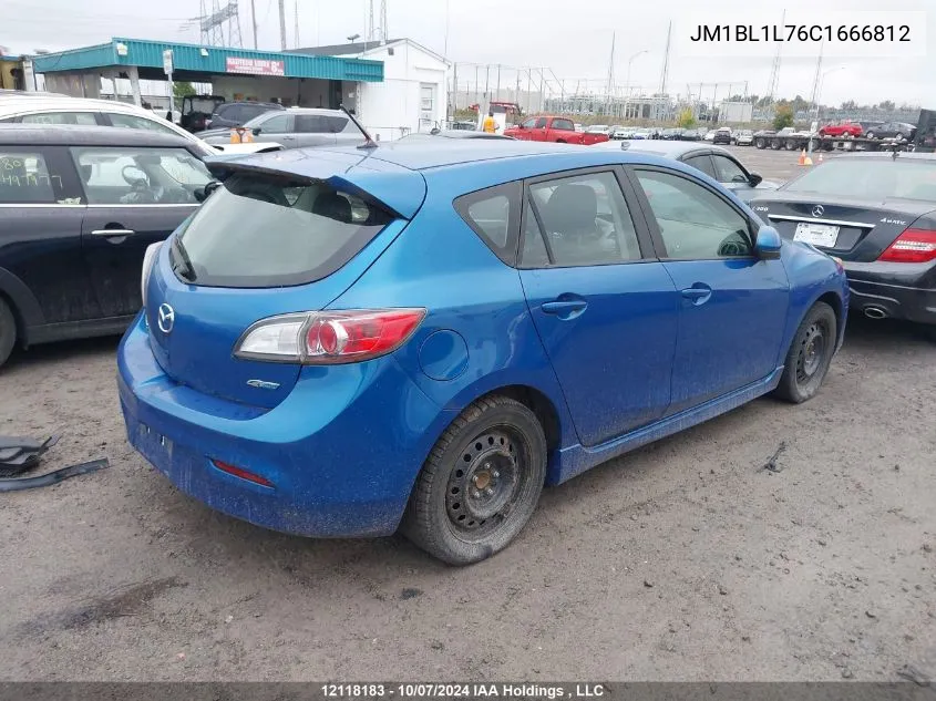 2012 Mazda 3 I VIN: JM1BL1L76C1666812 Lot: 12118183