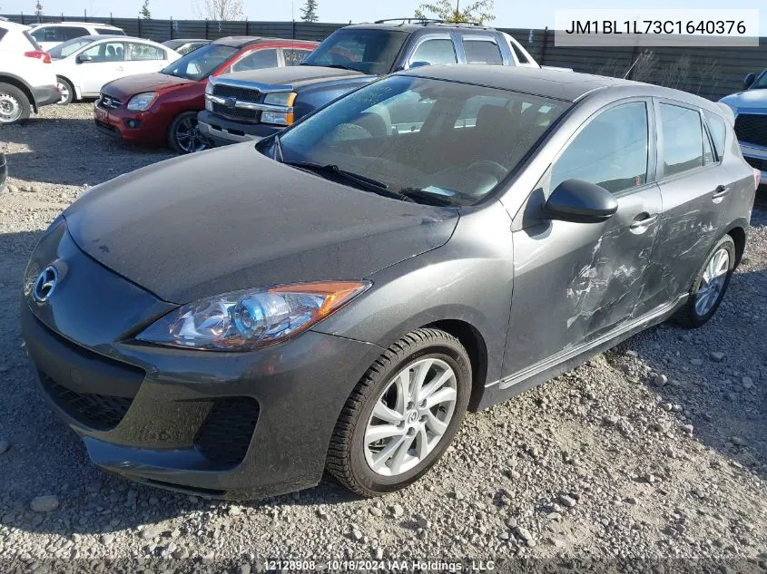 2012 Mazda Mazda3 VIN: JM1BL1L73C1640376 Lot: 12128908