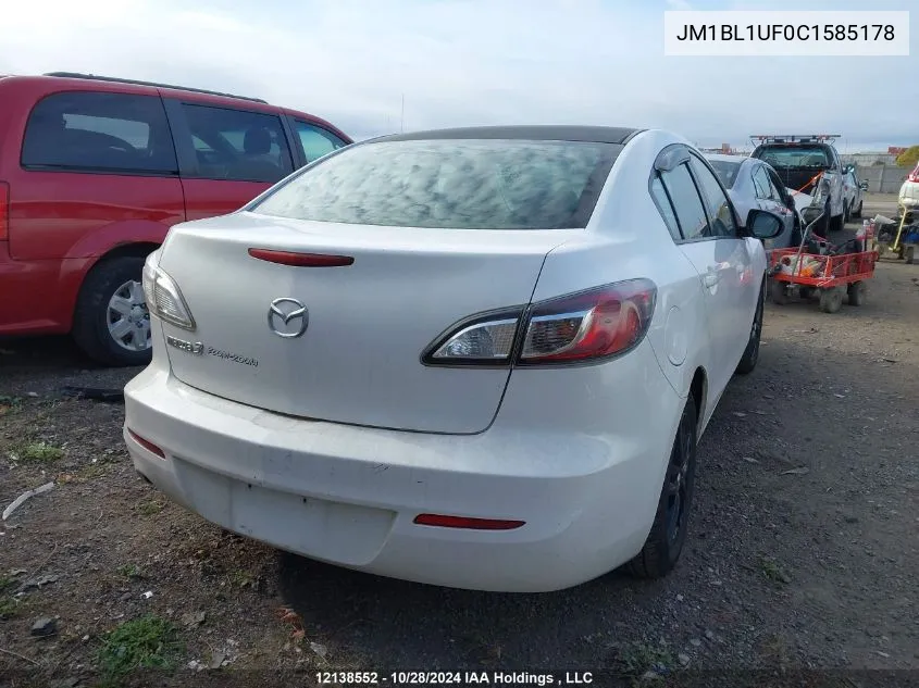 JM1BL1UF0C1585178 2012 Mazda Mazda3