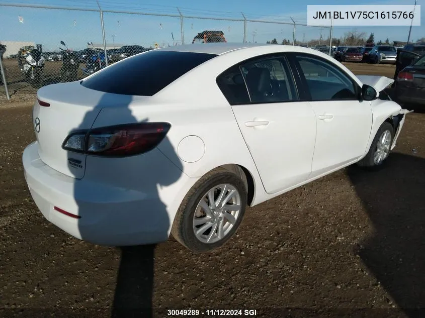 2012 Mazda 3 I VIN: JM1BL1V75C1615766 Lot: 30049289