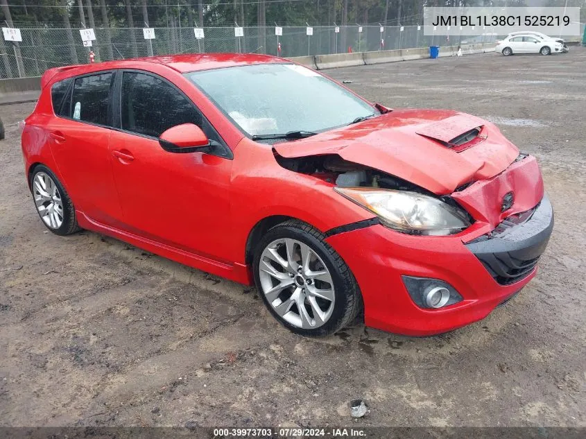 2012 Mazda Speed 3 VIN: JM1BL1L38C1525219 Lot: 39973703