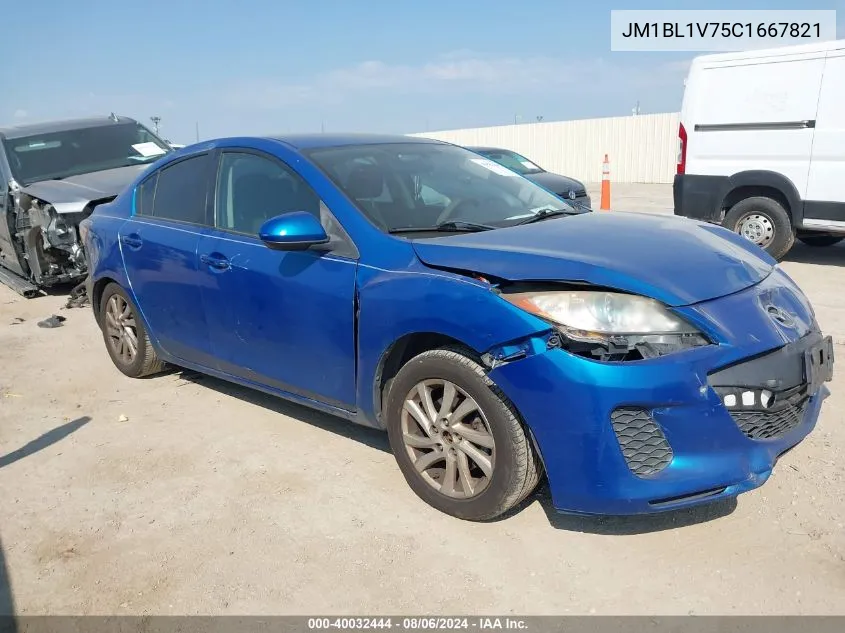 2012 Mazda Mazda3 I Touring VIN: JM1BL1V75C1667821 Lot: 40032444