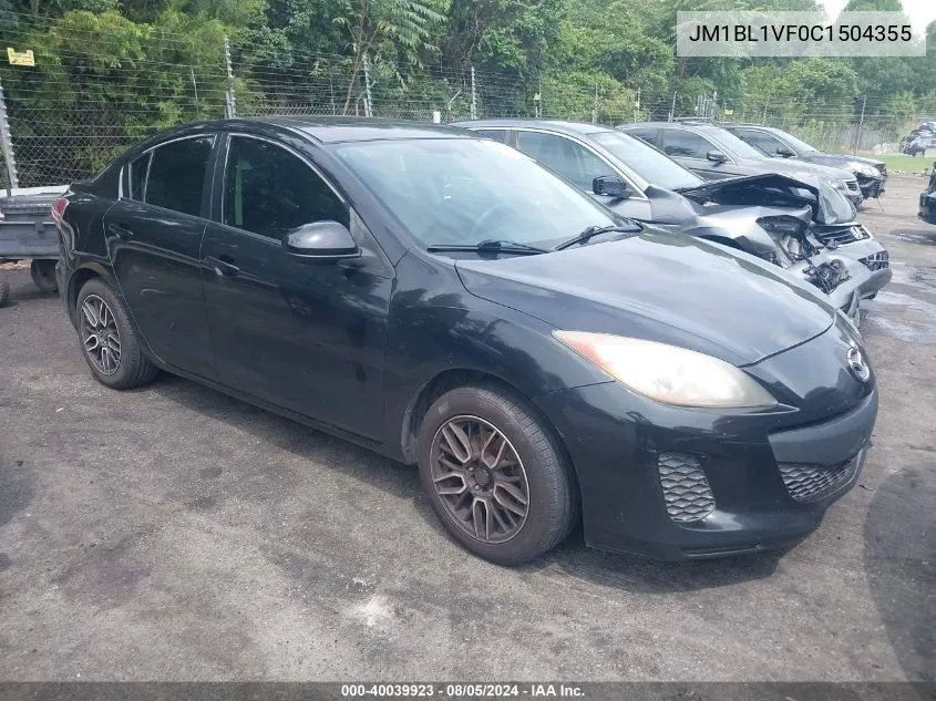 JM1BL1VF0C1504355 2012 Mazda Mazda3 I Touring