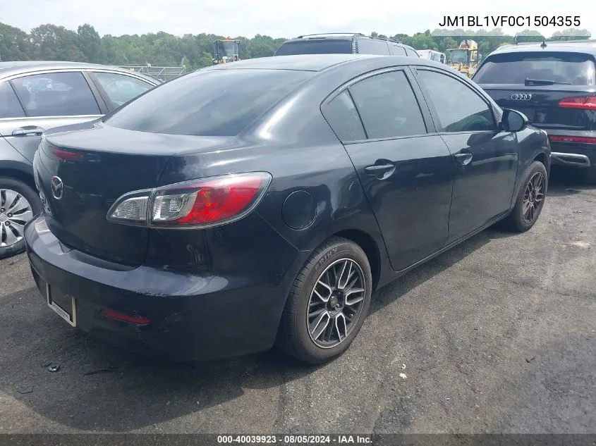 JM1BL1VF0C1504355 2012 Mazda Mazda3 I Touring