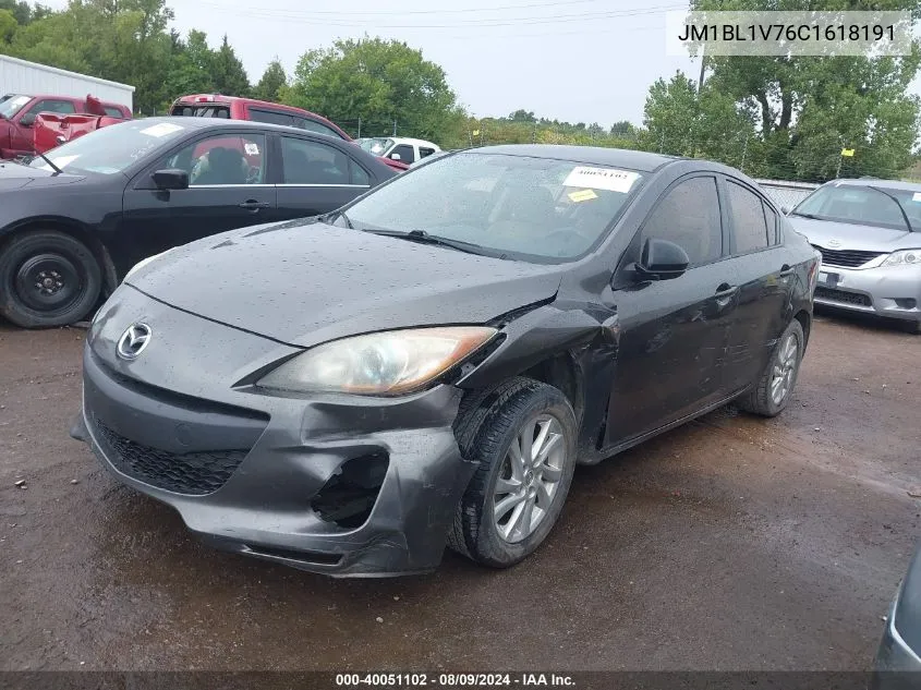 2012 Mazda Mazda3 I Touring VIN: JM1BL1V76C1618191 Lot: 40051102