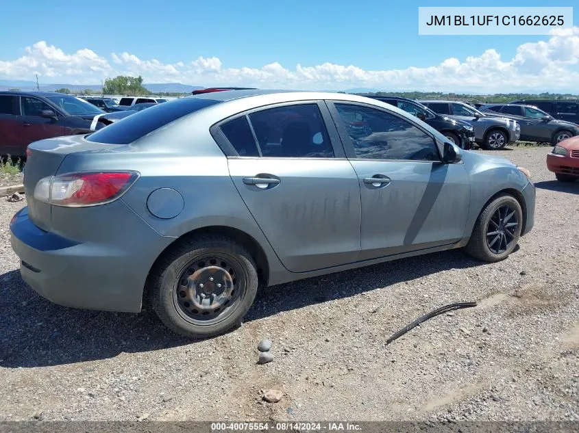 2012 Mazda Mazda3 I Sport VIN: JM1BL1UF1C1662625 Lot: 40075554