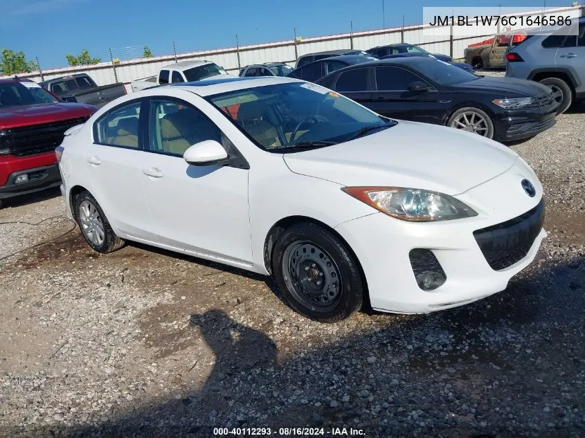 2012 Mazda Mazda3 I Grand Touring VIN: JM1BL1W76C1646586 Lot: 40112293