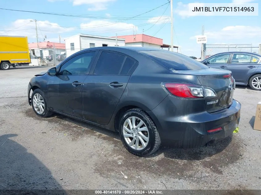 JM1BL1VF7C1514963 2012 Mazda Mazda3 I Touring