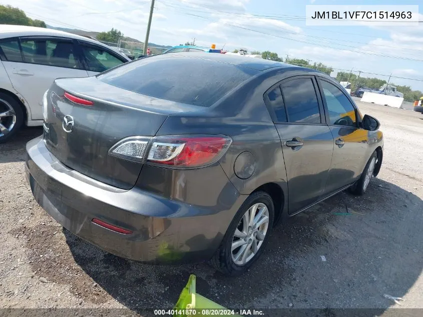 JM1BL1VF7C1514963 2012 Mazda Mazda3 I Touring