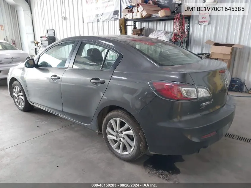 2012 Mazda Mazda3 I Touring VIN: JM1BL1V70C1645385 Lot: 40150283