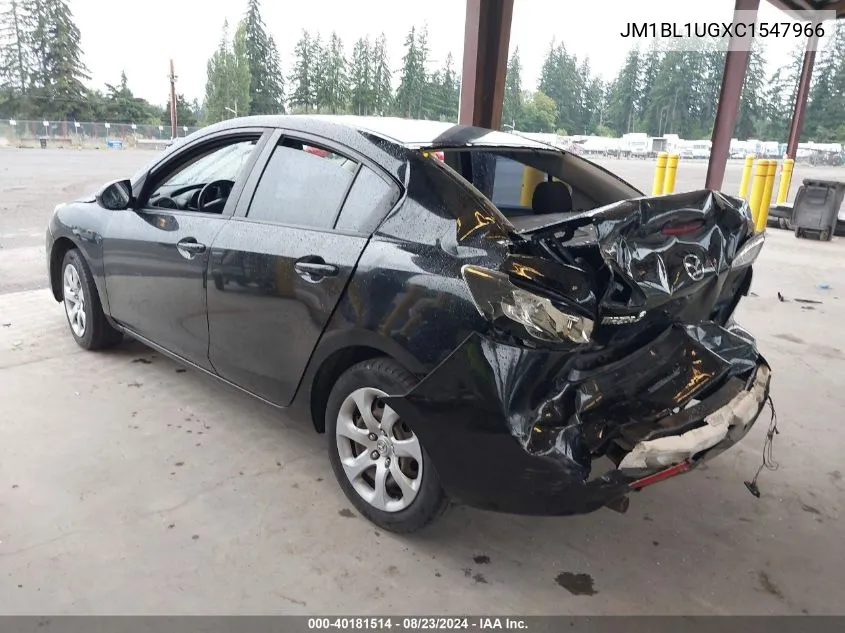 2012 Mazda Mazda3 I Sport VIN: JM1BL1UGXC1547966 Lot: 40181514