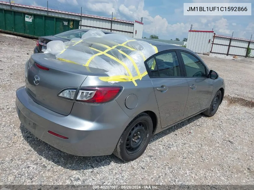 2012 Mazda Mazda3 I Sport VIN: JM1BL1UF1C1592866 Lot: 40207007