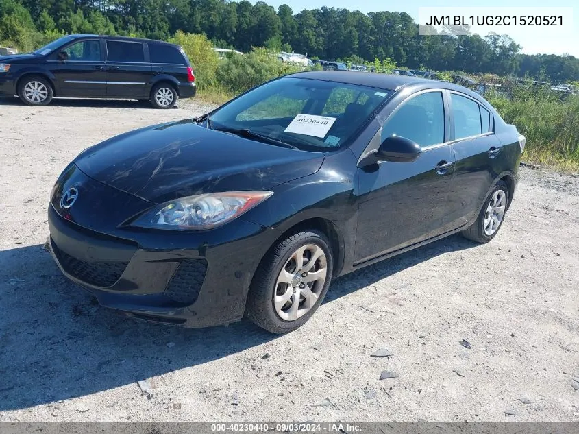 2012 Mazda Mazda3 I Sport VIN: JM1BL1UG2C1520521 Lot: 40230440