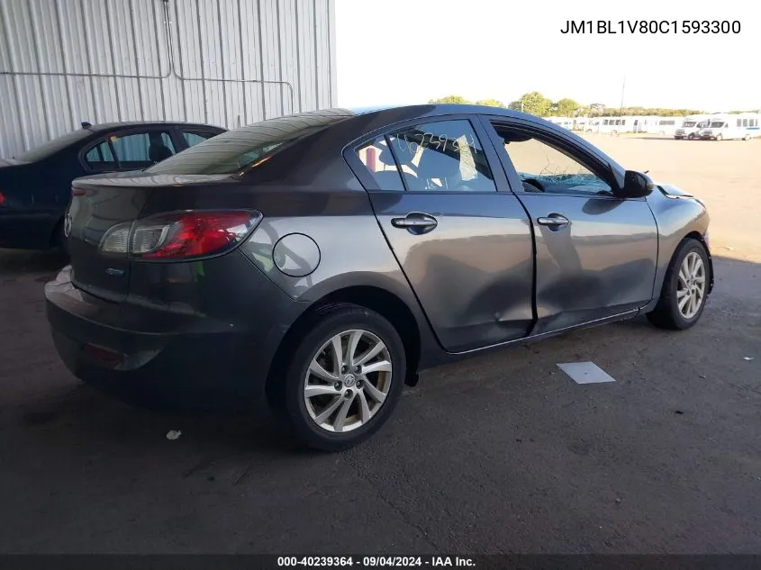 2012 Mazda 3 I VIN: JM1BL1V80C1593300 Lot: 40239364