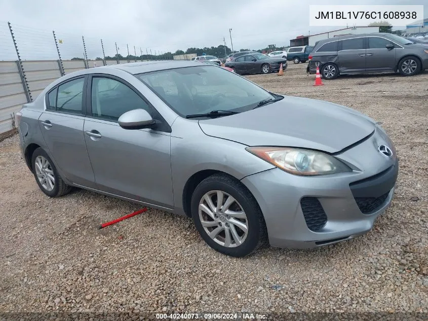 2012 Mazda Mazda3 I Touring VIN: JM1BL1V76C1608938 Lot: 40240073