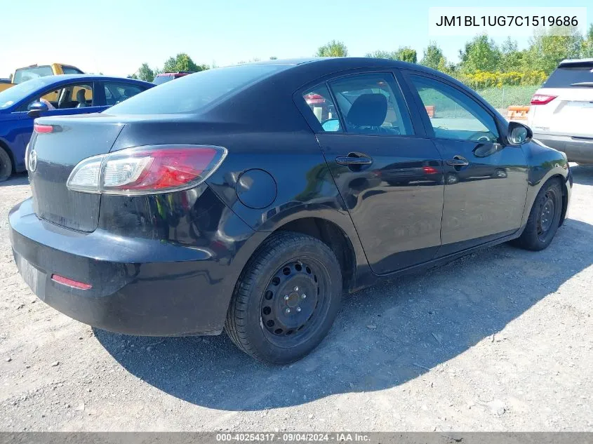 2012 Mazda 3 I VIN: JM1BL1UG7C1519686 Lot: 40254317