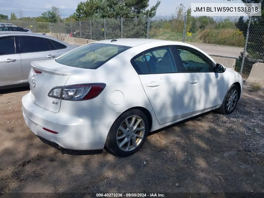 2012 Mazda 3 S VIN: JM1BL1W59C1531818 Lot: 40273236