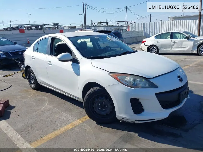 2012 Mazda Mazda3 I Sport VIN: JM1BL1UGXC1526406 Lot: 40294460