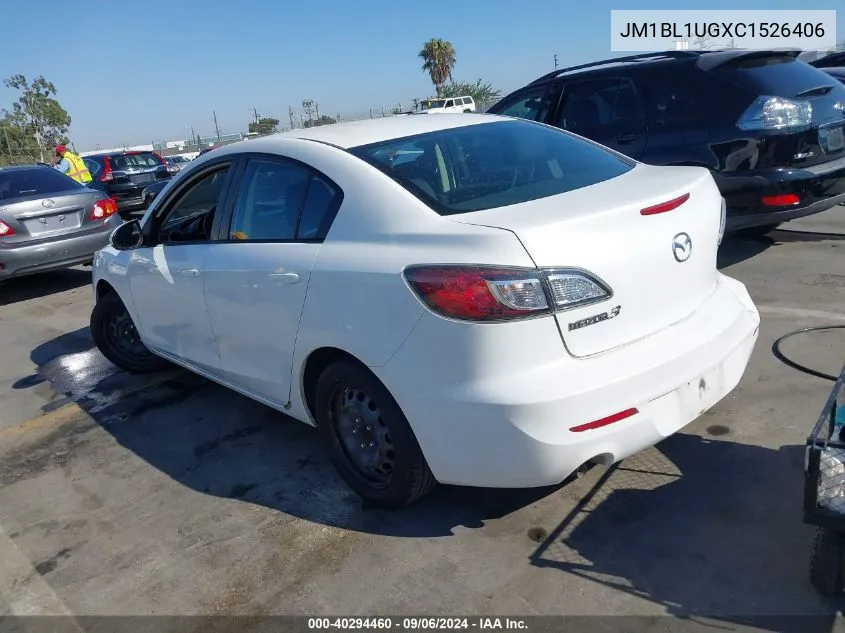 JM1BL1UGXC1526406 2012 Mazda Mazda3 I Sport