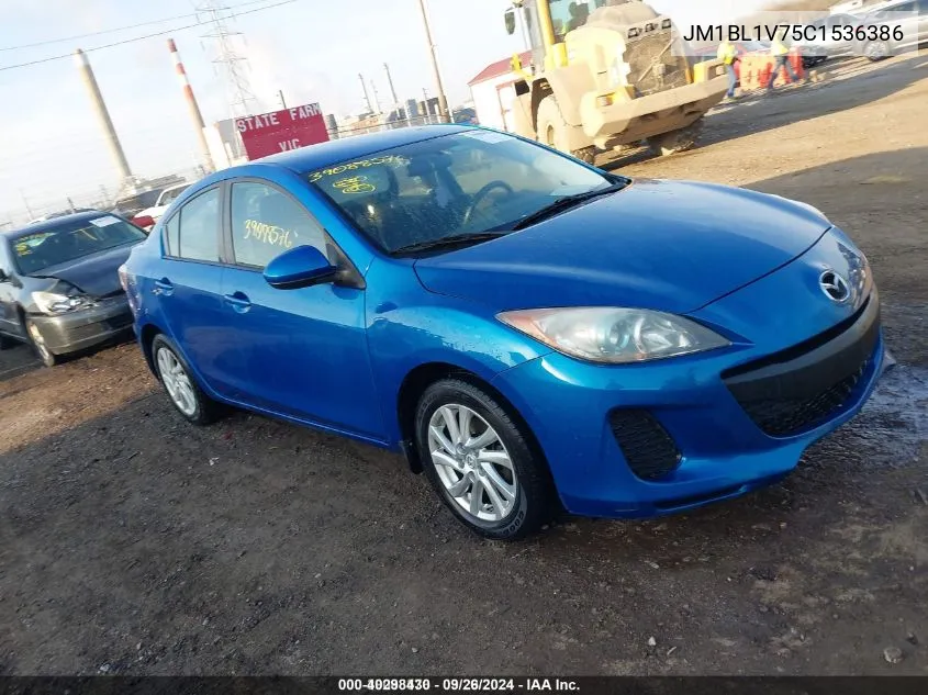 2012 Mazda Mazda3 VIN: JM1BL1V75C1536386 Lot: 40298430