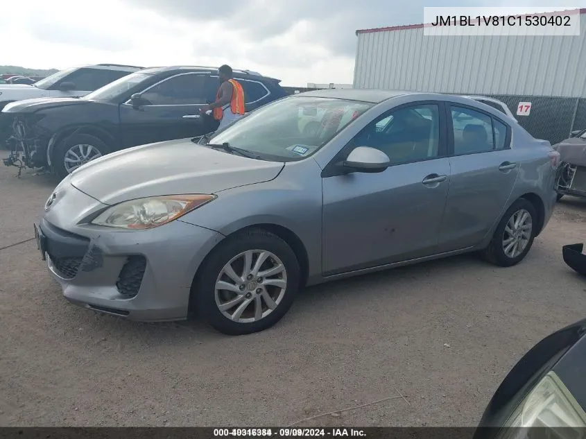 2012 Mazda Mazda3 I Touring VIN: JM1BL1V81C1530402 Lot: 40316384