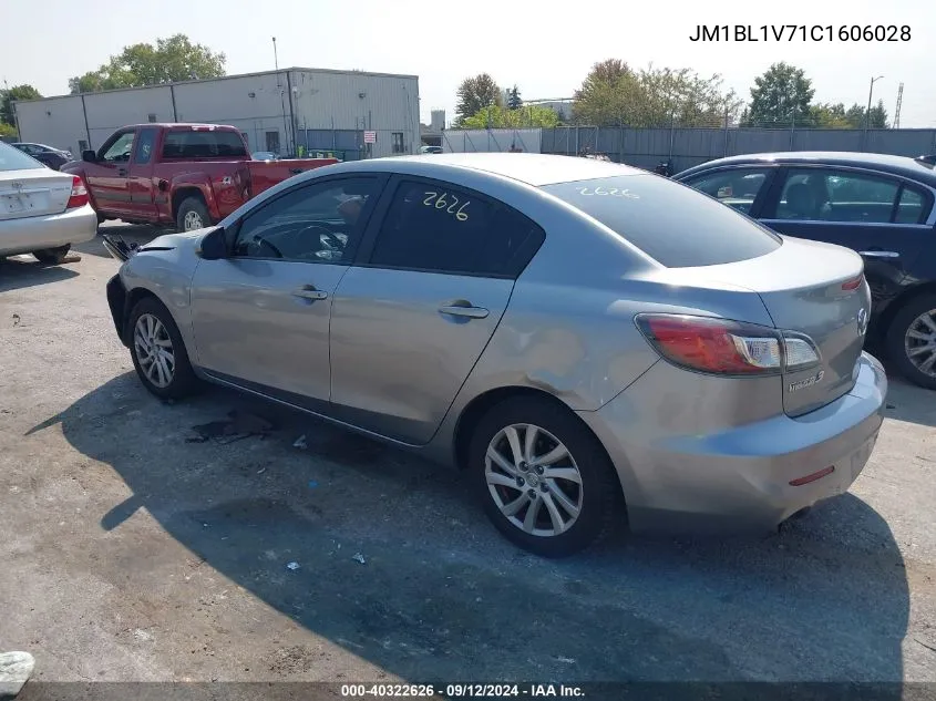 2012 Mazda 3 I VIN: JM1BL1V71C1606028 Lot: 40322626