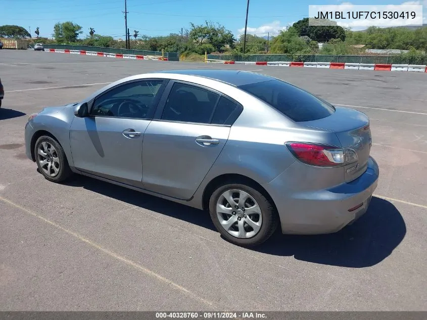 2012 Mazda Mazda3 I Sport VIN: JM1BL1UF7C1530419 Lot: 40328760