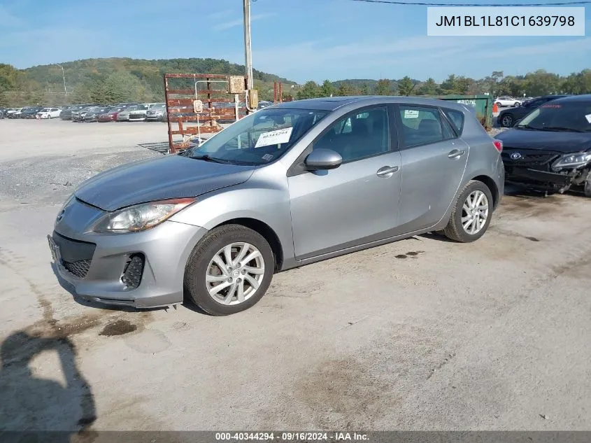 2012 Mazda 3 I VIN: JM1BL1L81C1639798 Lot: 40344294