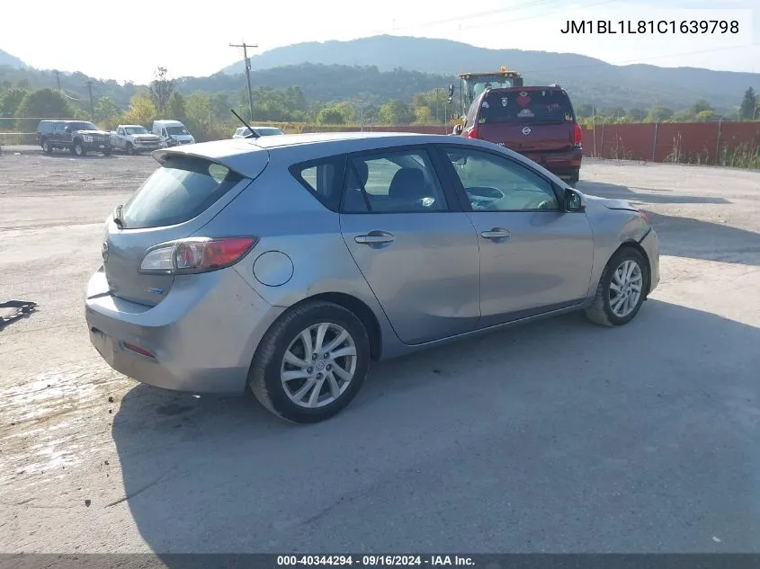 2012 Mazda 3 I VIN: JM1BL1L81C1639798 Lot: 40344294