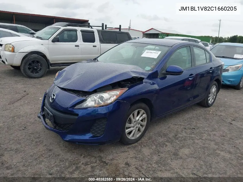 2012 Mazda Mazda3 I Touring VIN: JM1BL1V82C1660205 Lot: 40382553