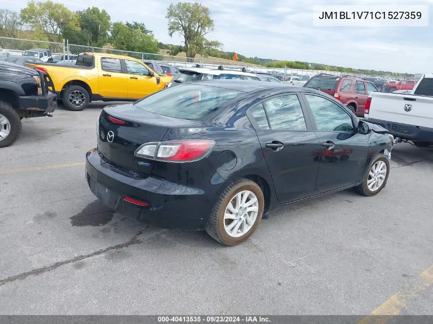 2012 Mazda 3 I VIN: JM1BL1V71C1527359 Lot: 40413535