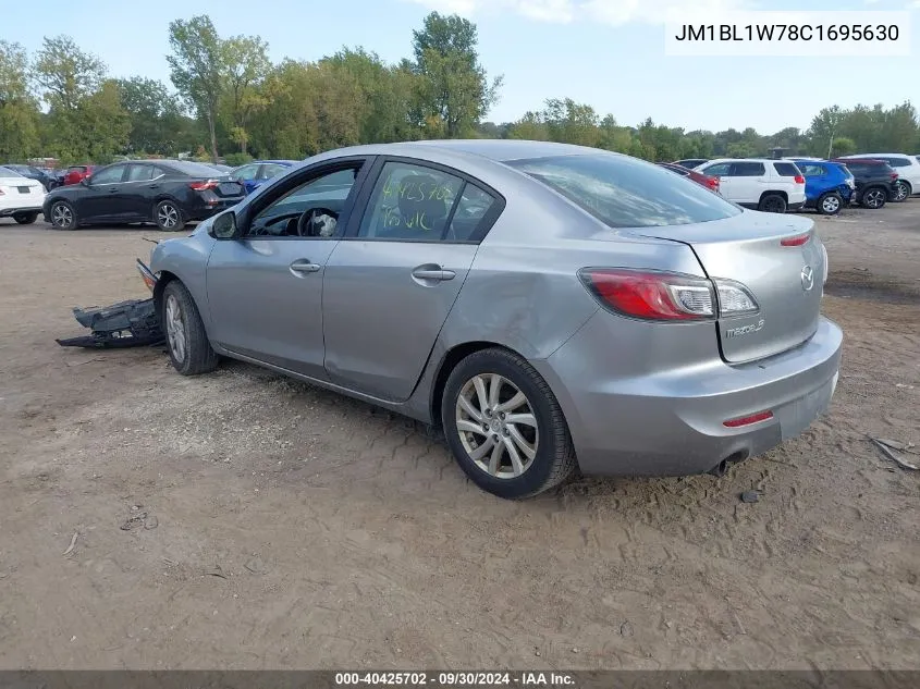 2012 Mazda Mazda3 I Grand Touring VIN: JM1BL1W78C1695630 Lot: 40425702