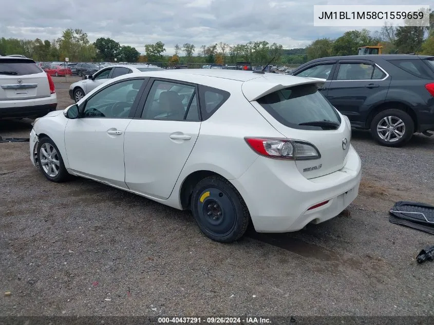 2012 Mazda Mazda3 S Grand Touring VIN: JM1BL1M58C1559659 Lot: 40437291