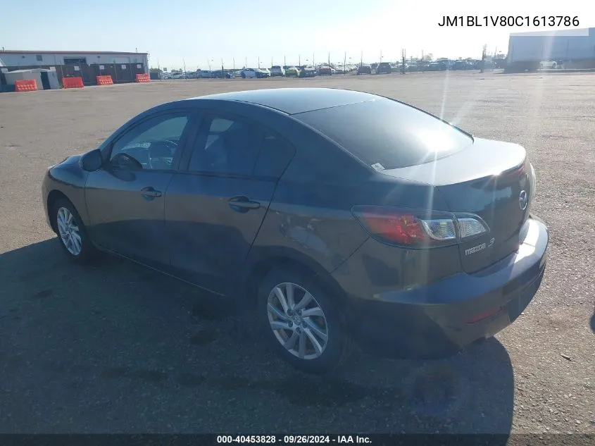 2012 Mazda Mazda3 I Touring VIN: JM1BL1V80C1613786 Lot: 40453828