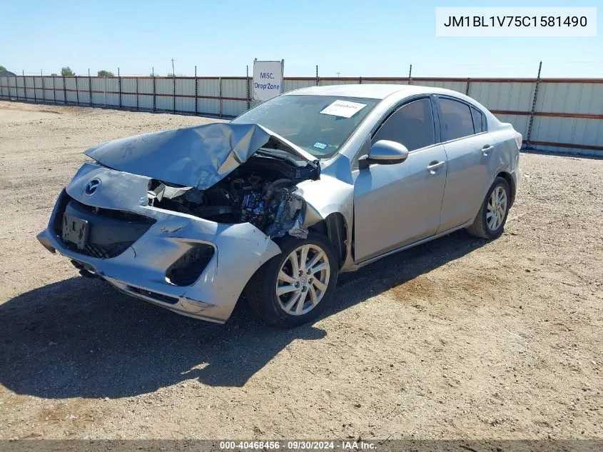 2012 Mazda Mazda3 I Touring VIN: JM1BL1V75C1581490 Lot: 40468456