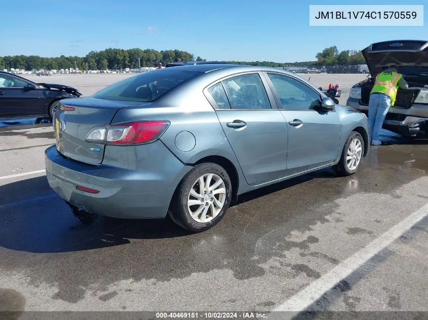 2012 Mazda Mazda3 I Touring VIN: JM1BL1V74C1570559 Lot: 40469151