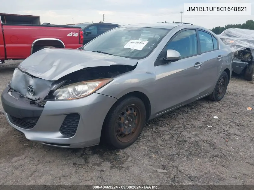 2012 Mazda Mazda3 I Sport VIN: JM1BL1UF8C1648821 Lot: 40469224