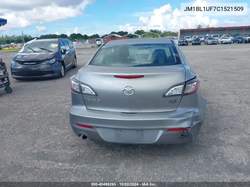 2012 Mazda Mazda3 I Sport VIN: JM1BL1UF7C1521509 Lot: 40496265