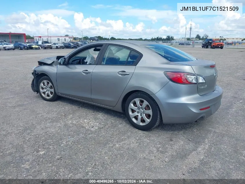 2012 Mazda Mazda3 I Sport VIN: JM1BL1UF7C1521509 Lot: 40496265