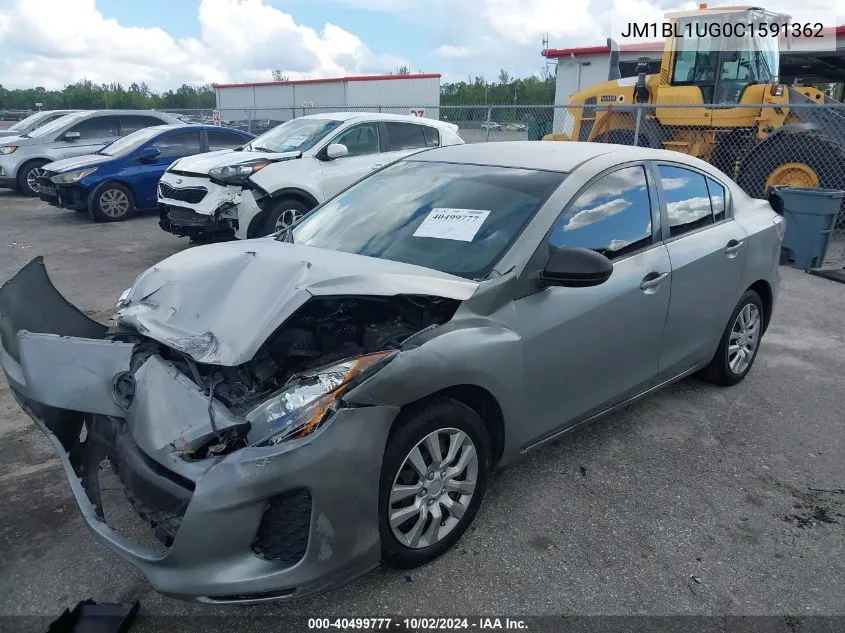 2012 Mazda Mazda3 I Sport VIN: JM1BL1UG0C1591362 Lot: 40499777