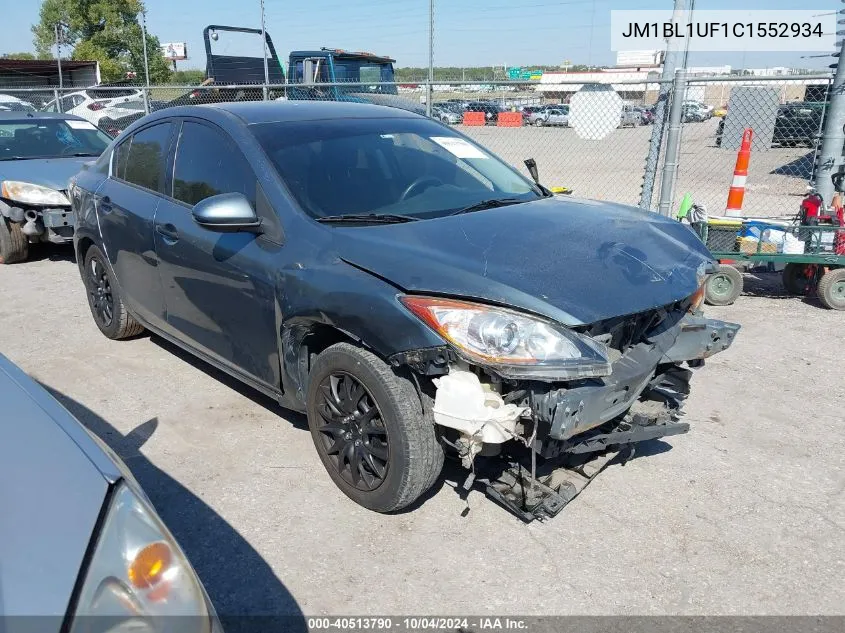 2012 Mazda Mazda3 I Sport VIN: JM1BL1UF1C1552934 Lot: 40513790