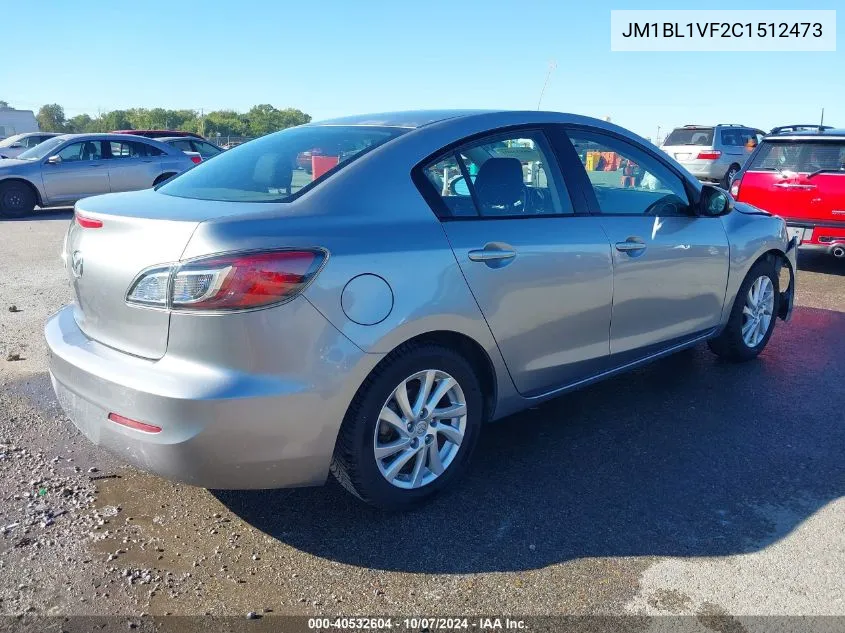 2012 Mazda Mazda3 I Touring VIN: JM1BL1VF2C1512473 Lot: 40532604