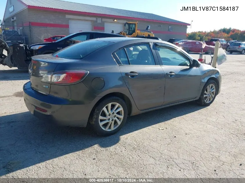 2012 Mazda Mazda3 I Touring VIN: JM1BL1V87C1584187 Lot: 40536617