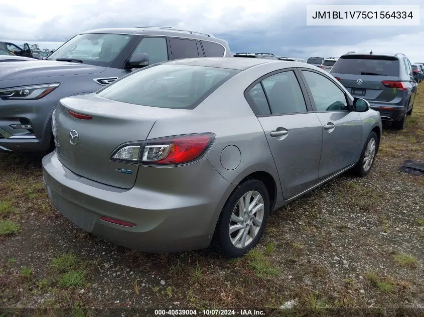 2012 Mazda 3 I VIN: JM1BL1V75C1564334 Lot: 40539004