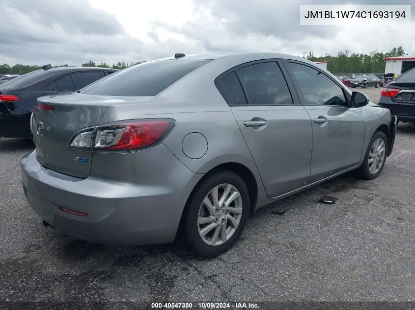 2012 Mazda Mazda3 I VIN: JM1BL1W74C1693194 Lot: 40547380