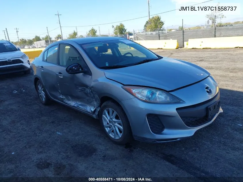 2012 Mazda Mazda3 I Touring VIN: JM1BL1V87C1558737 Lot: 40558471