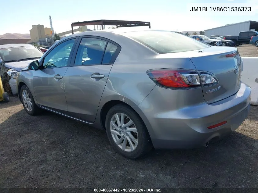 2012 Mazda Mazda3 I Touring VIN: JM1BL1V86C1536373 Lot: 40667442