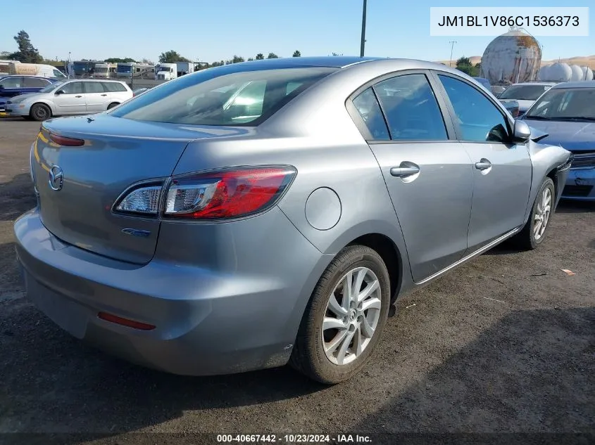 2012 Mazda Mazda3 I Touring VIN: JM1BL1V86C1536373 Lot: 40667442