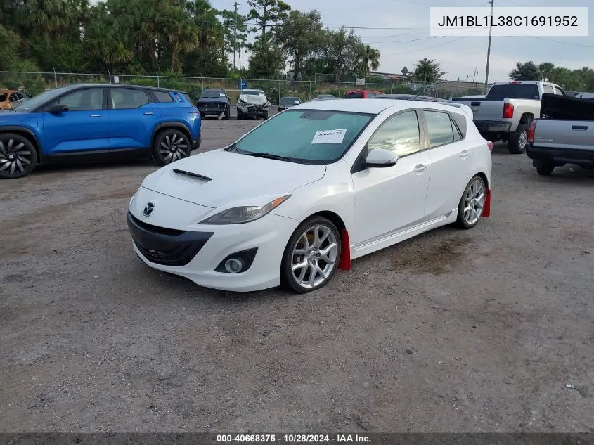 2012 Mazda Speed 3 VIN: JM1BL1L38C1691952 Lot: 40668375